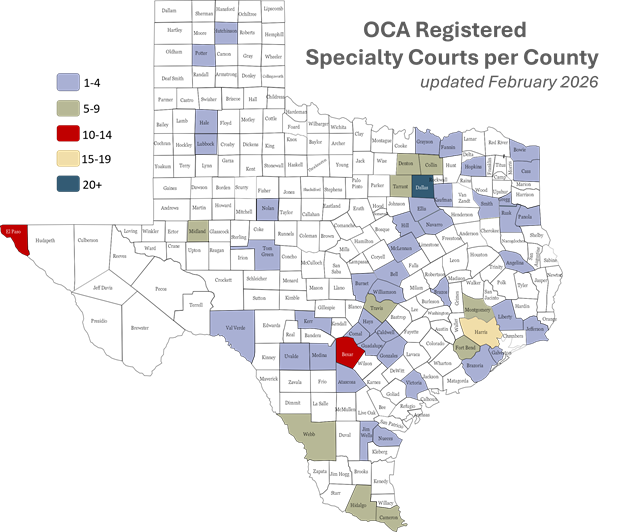 map of number of courts by county